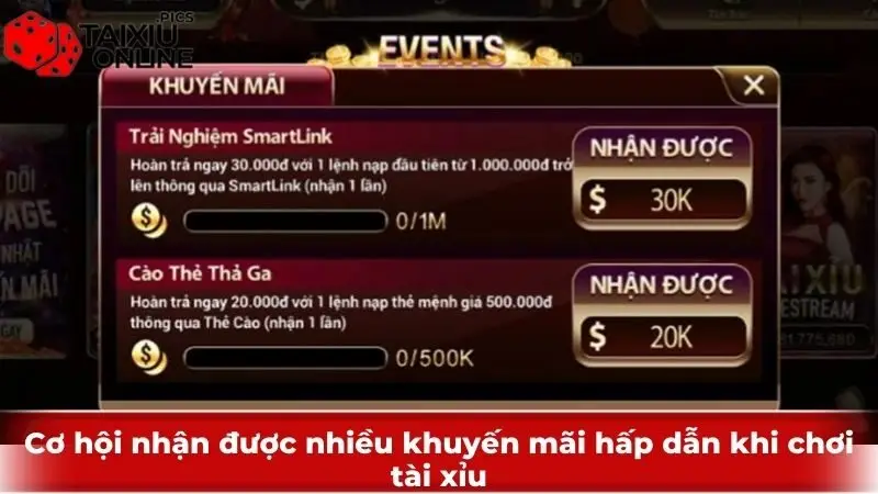Cơ hội nhận được nhiều khuyến mãi hấp dẫn khi chơi tài xỉu Cơ hội nhận được nhiều khuyến mãi hấp dẫn khi chơi tài xỉu